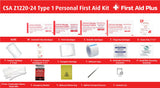 CSA Type 1 First Aid Kit, Personal First Aid Kit