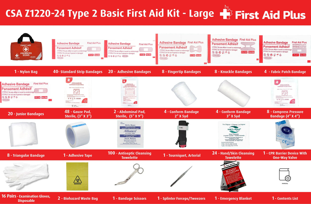 CSA First Aid Kit, Type 2 Basic - Large (51-100 Workers)