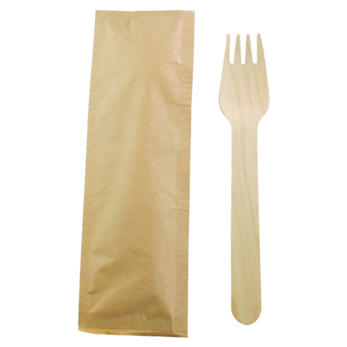 4-Inch Individually Wrapped Birch Wood Disposable Forks (500-Count Case)