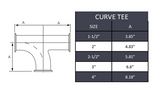 Tri-Clamp Curve tee