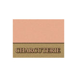 Carte plastifiée, «Charcuterie»