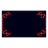 Carte plastifiée, noir/rouge