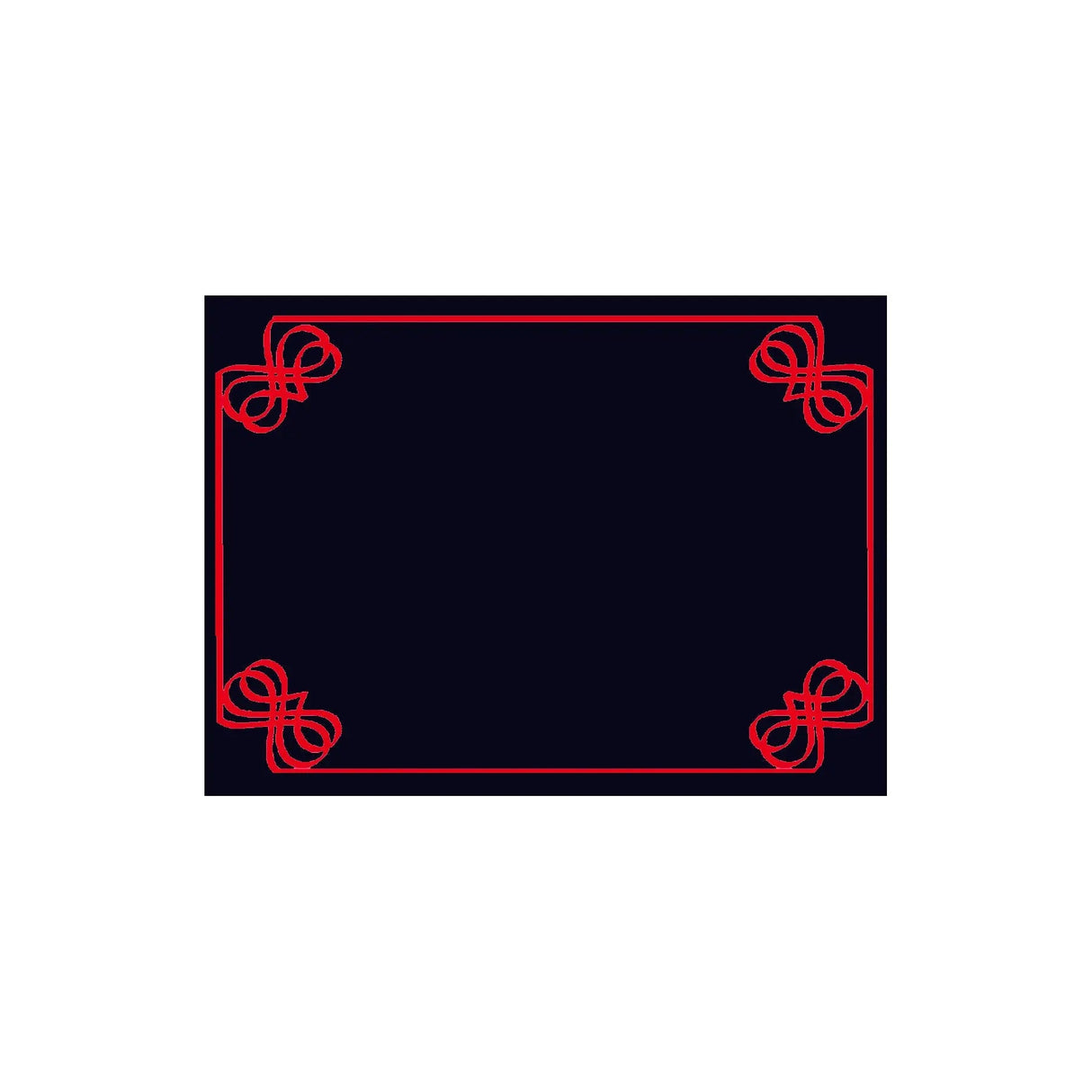 Carte plastifiée, noir/rouge