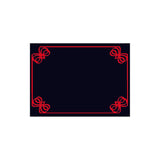 Carte plastifiée, noir/rouge