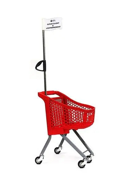Chariot d'épicerie en plastique pour enfant, « Futur client à l'entraînement »
