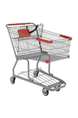 Chariot d'épicerie gris 282 L - Robuste et Maniable | S&P