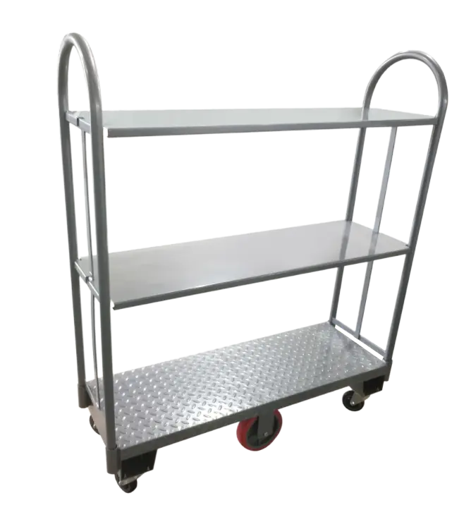 Chariot utilitaire Omcan 16" x 48" – 3 niveaux, 680 kg de capacité