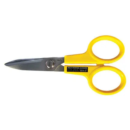 Ciseau tout usage en acier inoxydable, lames dentelées, 7"