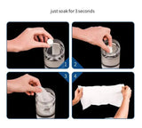 Compressed Dry Towelette, Puck-Style