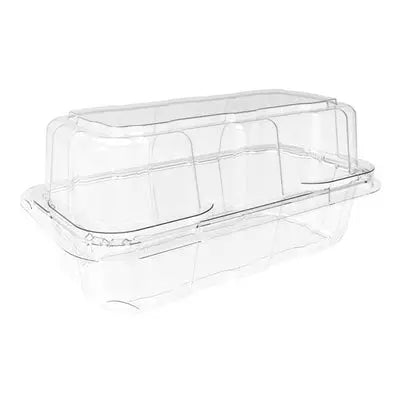 Contenants refermables transparents – 5.75" x 2.93" x 2.5" – Recyclables – 500 unités