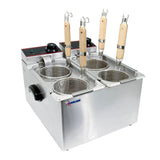 Cuiseur à pâtes électrique de comptoir – Capacité 4 L x 2 – Inox – Sur commande
