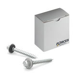 #14 x 2" Metal Roofing Screw Hex Head W/ Washer Type A Point - Steel Dacrotized