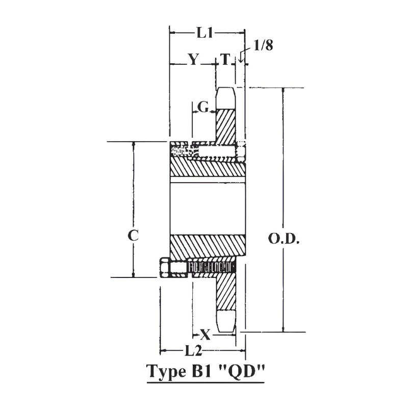 100E26 Taper Bushed Sprocket E Bushing | 100E26H