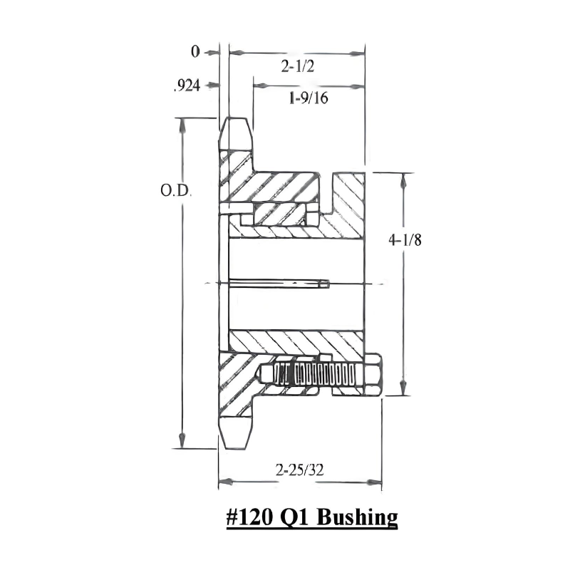 120Q11 Split Taper Bushed Sprocket | 120Q11H