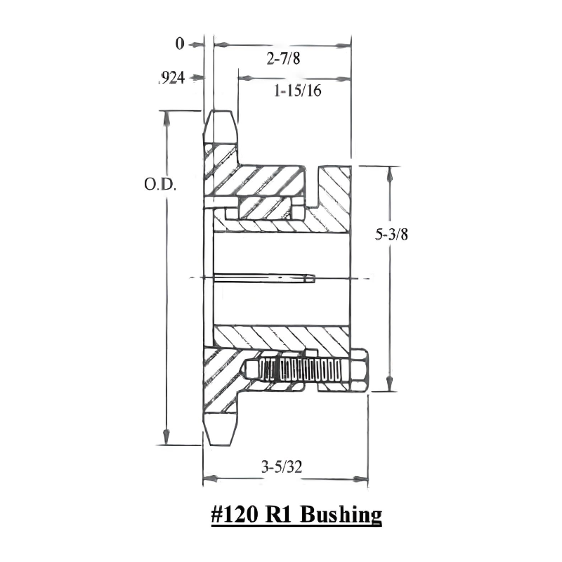120R19 Split Taper Bushed Sprocket | 120R19H