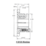 60Q34 Split Taper Bushed Sprocket | 60Q34H