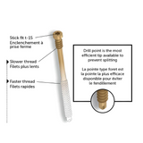 #9 x 5" PWR Drive FIT - Dual-Action Premium Trim Head Screws