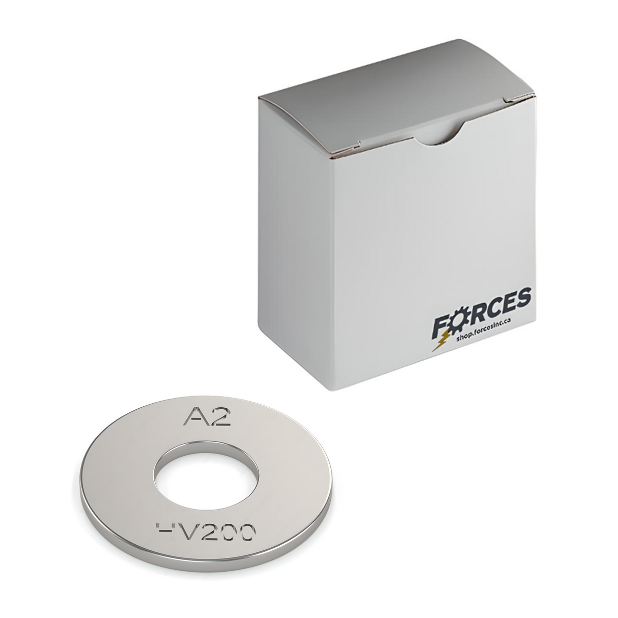 DIN 125A Standard Flat Washer M6 x 12mm O.D. - HV200 Stainless Steel A2(18-8)