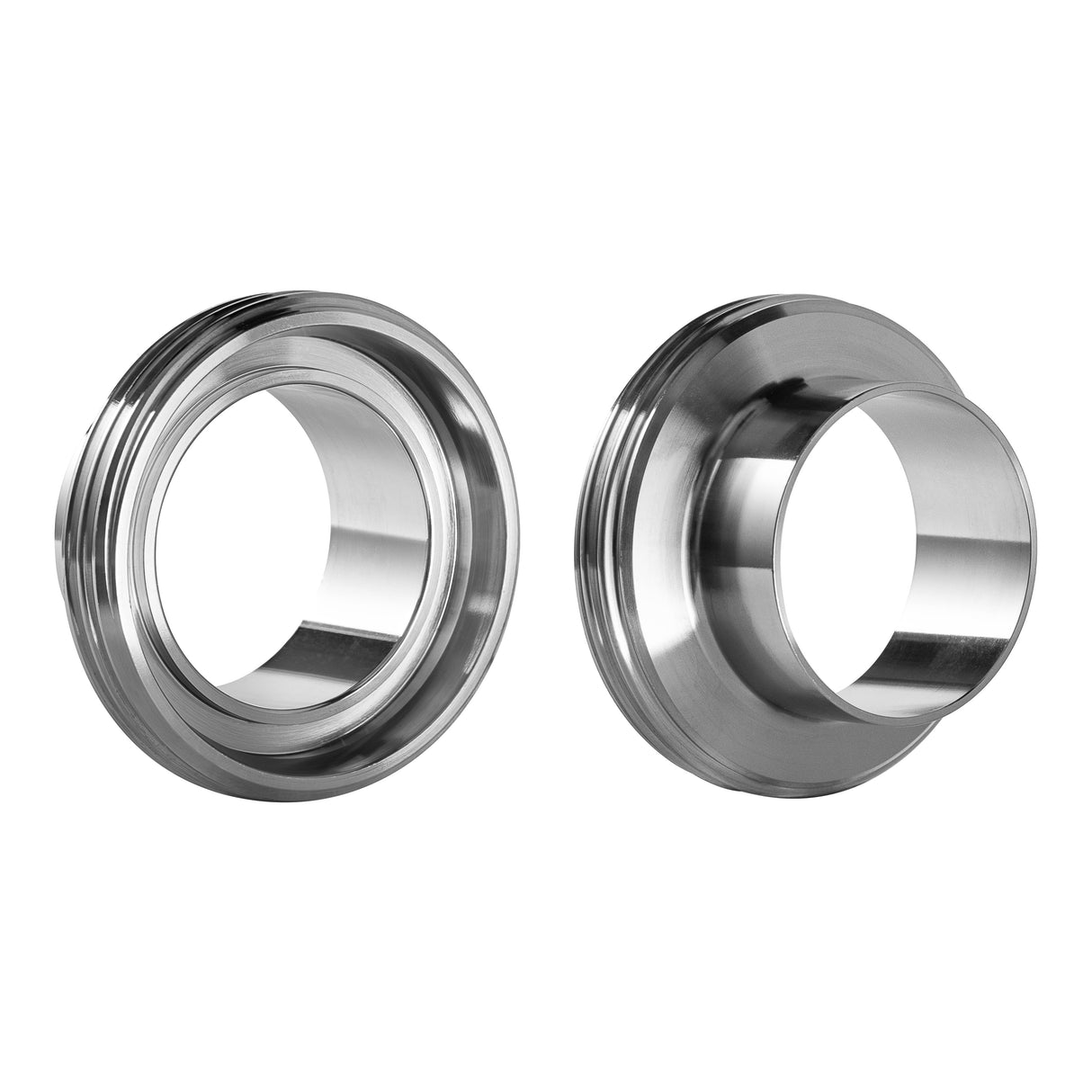 15A DIN Threaded Male Short Ferrule DN65 - Stainless Steel 304