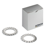 DIN 6798A External Tooth Serrated Lock Washer M6 - Stainless Steel A2(18-8)