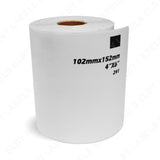 DK1241 Étiquettes d'expédition grand format en papier blanc compatibles BROTHER® (ROULEAU SEUL)
