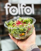 Bol DiamondBowl transparent avec couvercle – 3 formats empilables de 24 à 48 oz