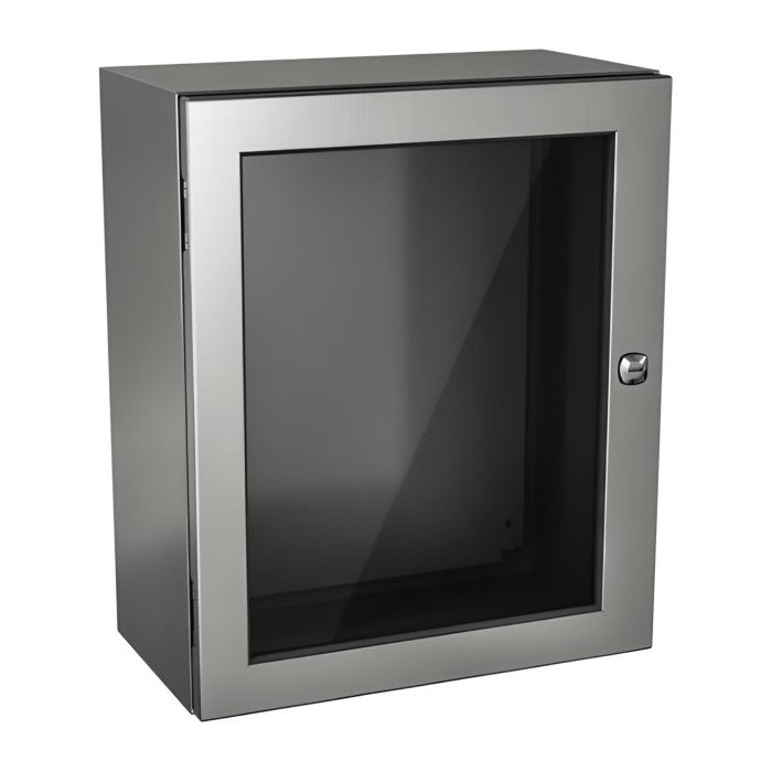 Windowed Enclosure 16" x 16" x 8" NEMA 4X-12/IP66 - Stainless Steel 304