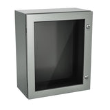 Windowed Enclosure 20" x 20" x 6" NEMA 4-12/IP66 - Powder Coated Steel