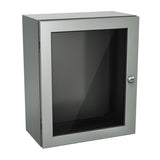 Windowed Enclosure 12" x 24" x 8" NEMA 4-12/IP66 - Powder Coated Steel