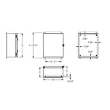 JIC Enclosure 6" x 4" x 4" NEMA 4-12/IP66 - Powder Coated Steel