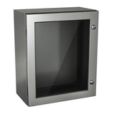 Windowed Enclosure 30" x 24" x 6" NEMA 4X-12/IP66 - Stainless Steel 304