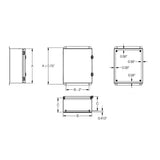 JIC Enclosure 14" x 16" x 6" NEMA 4-12/IP66 - Powder Coated Steel