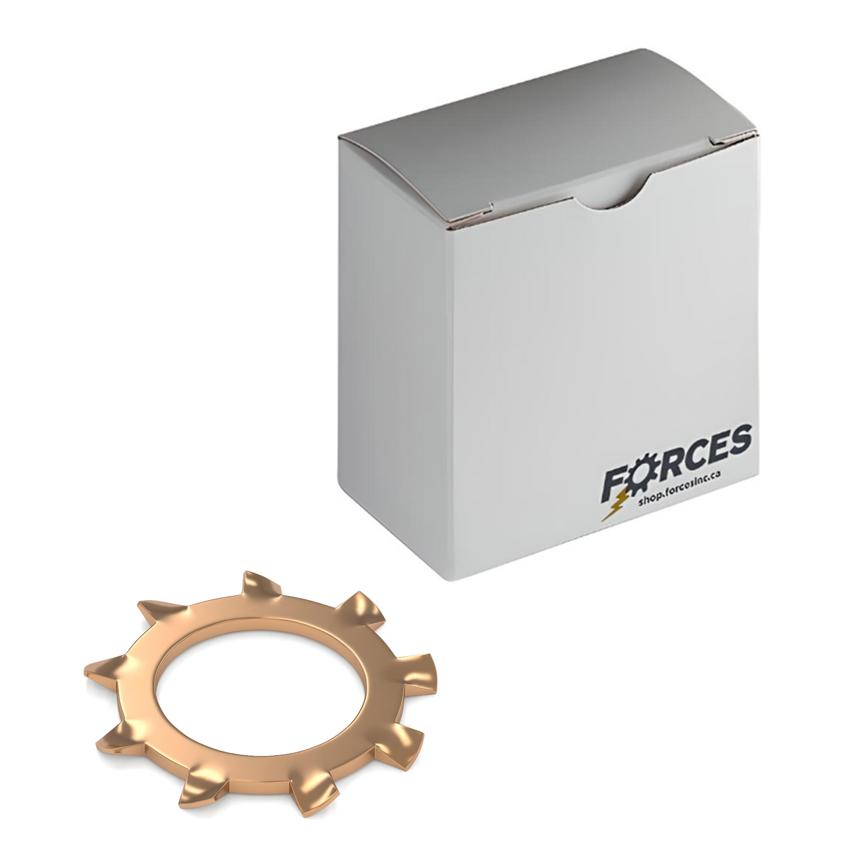 External Tooth Lock Washer #4 - Phosphor bronze