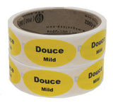 Etiquette ovales -  1 ³⁄₄" × 1" - 200/rouleau