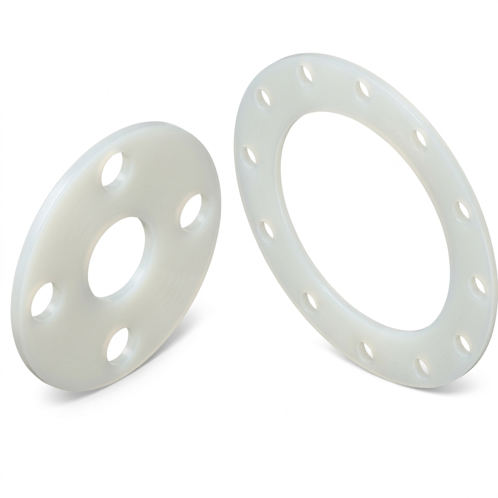 3-1/2" Full Face Flange Gasket #150 THK 1/16" - Teflon Plastic (PTFE)