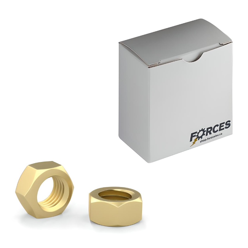 5/16"-18 Hex Nut - Brass