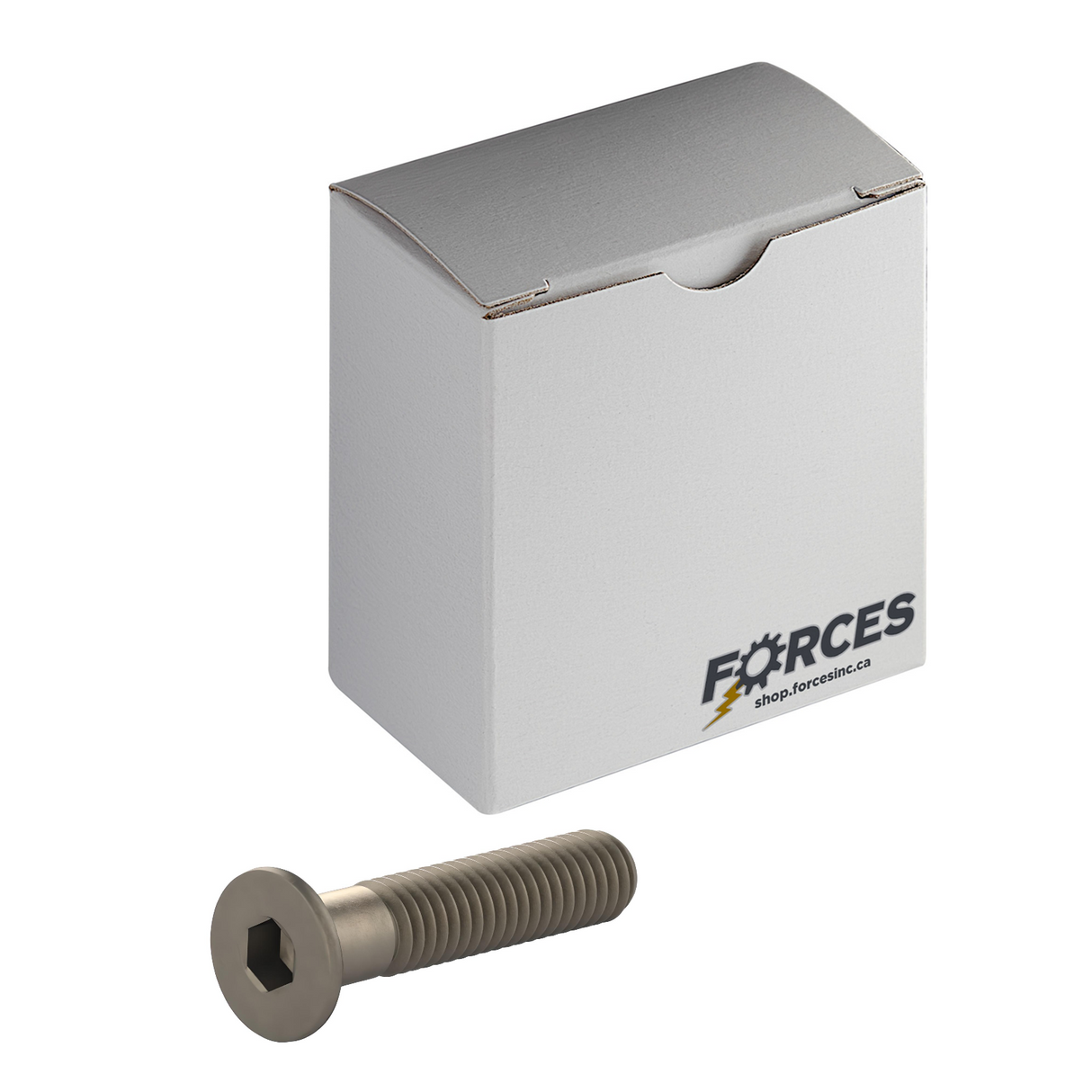 M4-0.7 x 20mm DIN 7991 Flat Head Socket Cap Screw Partial thread - Plain Steel Class 10.9