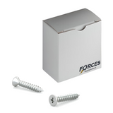 #6 x 1-1/2" Metal Screw Flat Head Quadrex Drive Type A Point - Zinc