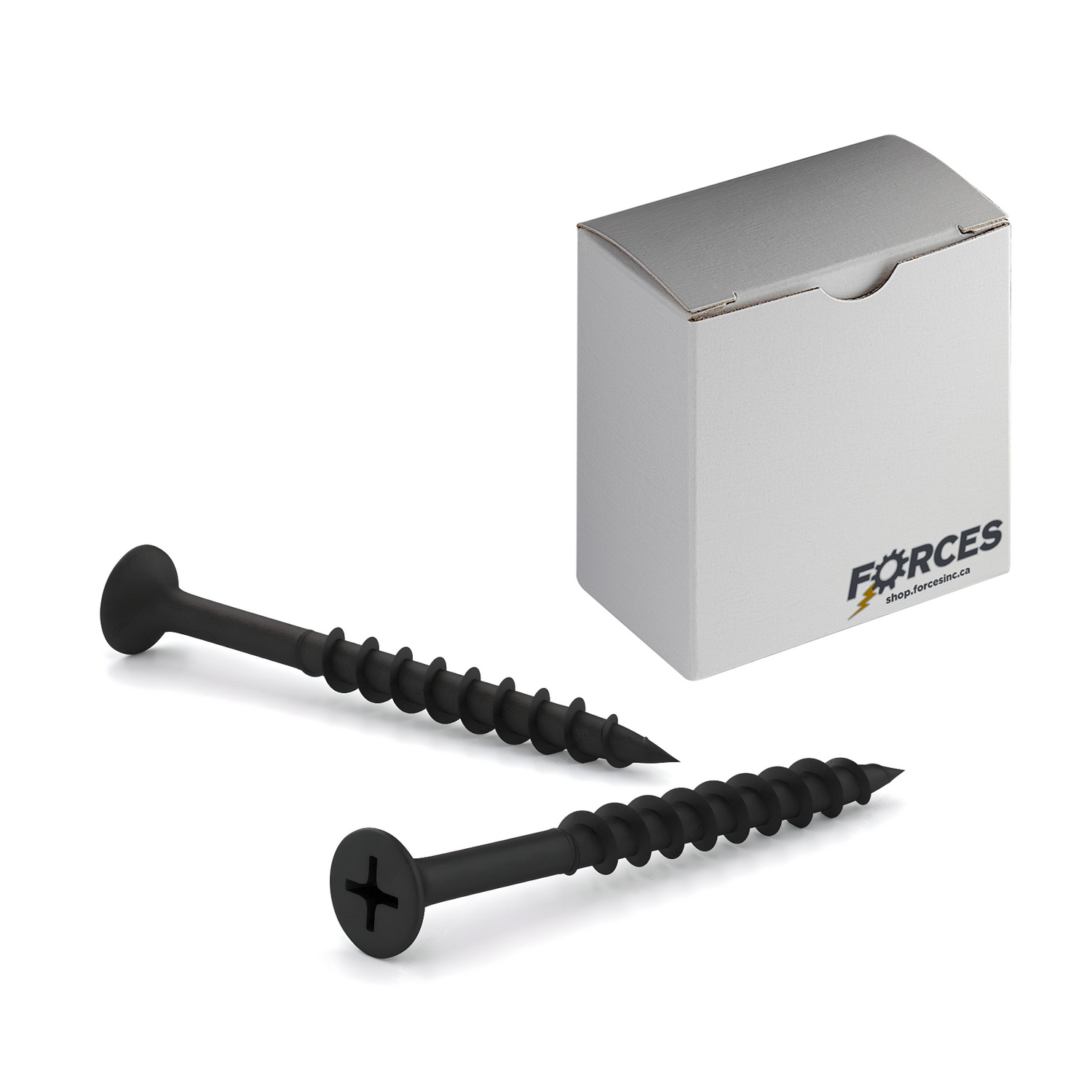 #8 x 3" Drywall Screws Bugle Head Phillips Drive Coarse Thread - Black Phosphate