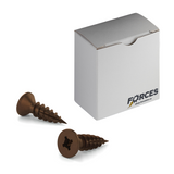 #9 x 3/4" Wood Screws Flat Head Quadrex Drive Twinfast Thread Type 17 Point Antique Copper