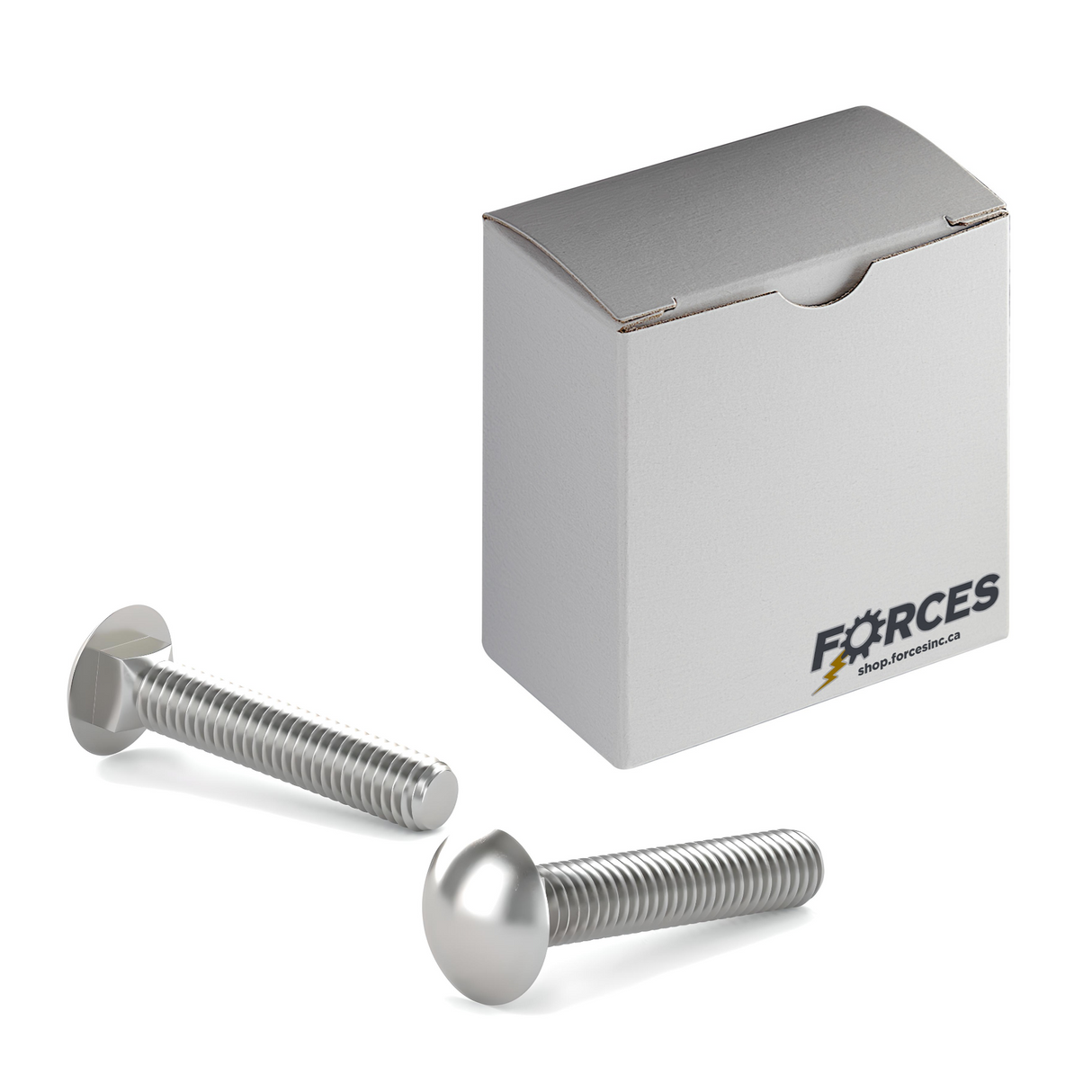 1/2"-13 x 3-1/2" Carriage Bolt Full thread - Stainless Steel 18-8
