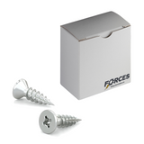 #9 x 7/8" Wood Screws Flat Head Quadrex Drive Twinfast Thread Type 17 Point Zinc