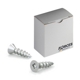 #5 x 1/2" Wood Screws Flat Head Square Drive Coarse Thread Regular Point Zinc