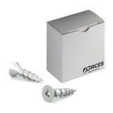 #6 x 3/4" Wood Screws Flat Head Square Drive Coarse Thread Type 17 Point Zinc