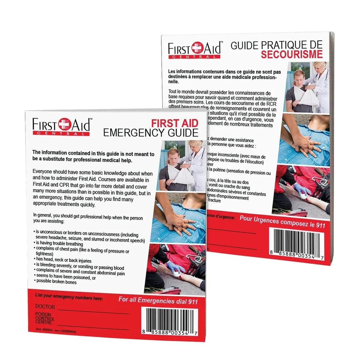 First Aid Pocket Guide, (EN/FR)