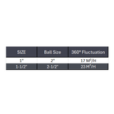 Fixed Welded Spray Ball 360° - Stainless Steel 316