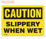 "Step Down" Sign 10" x 14", Aluminum, English