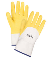 Coated Crinkle Finish Gloves , 10/X-Large, Rubber Latex Coating, Cotton Shell