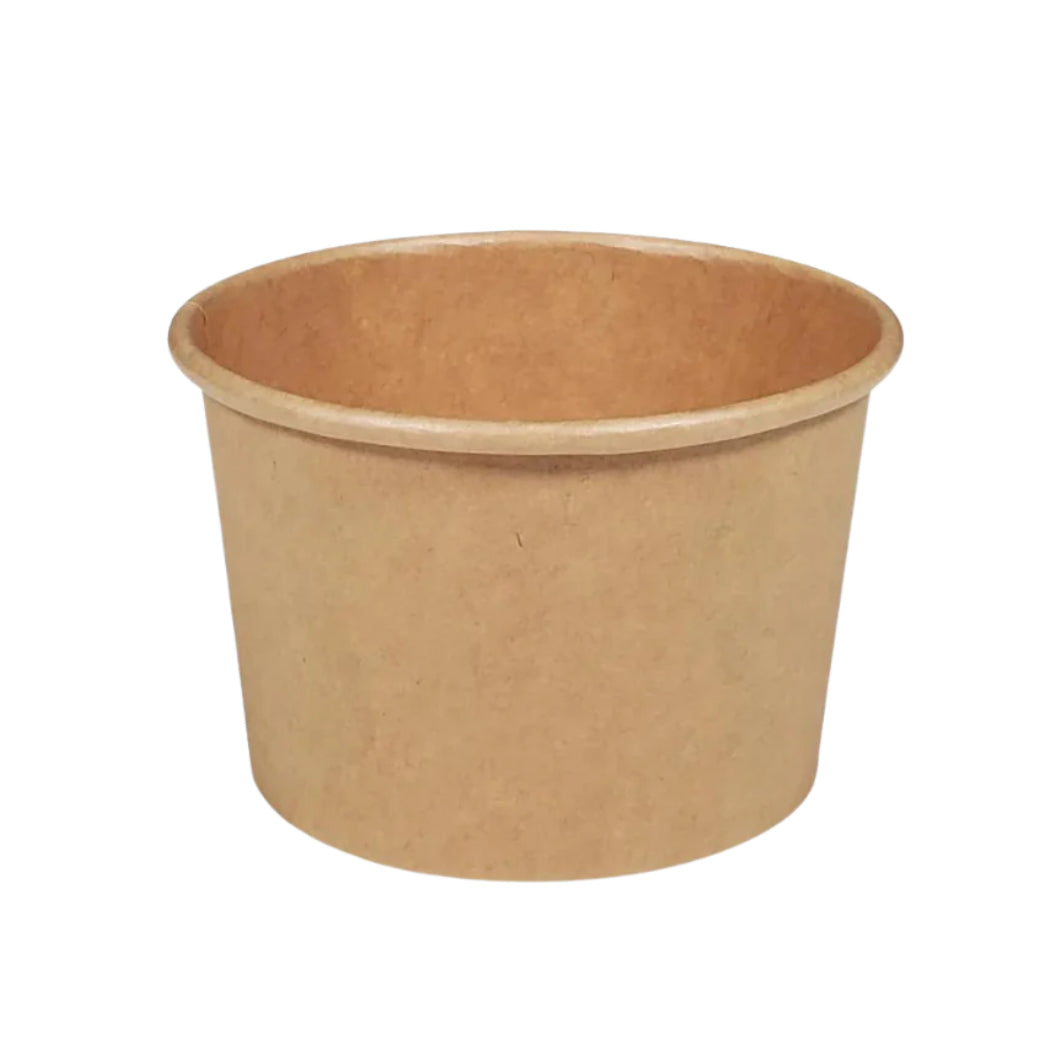 Paper Soup/ Gravy Kraft Cup/Container and Lids