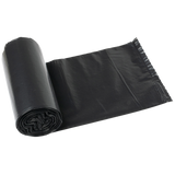Standard 24" x 22" Black Garbage Bags (500-Count Case)